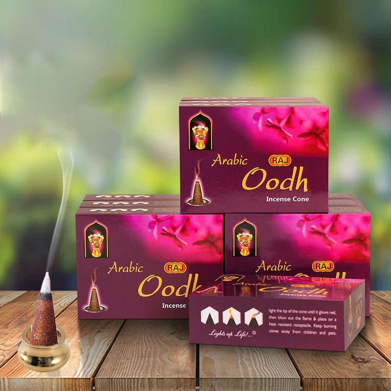 sheful البخور, Agarwood Incense Cones 40 Pack, Incense Stickes with Mini Copper Incense Holder, Long Lasting Aromatherapy for Positivity & Pure Air Stress Relief, Air Purifier & Clean, Fragrance Gift - Image 1