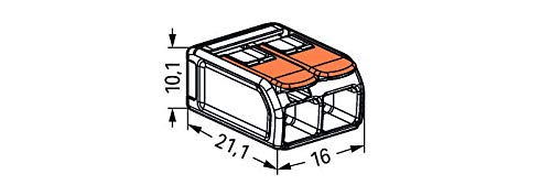 Wago 221-612 Lever-Nuts 10AWG 2 Conductor Compact Wire Connectors 50 PK - Image 4