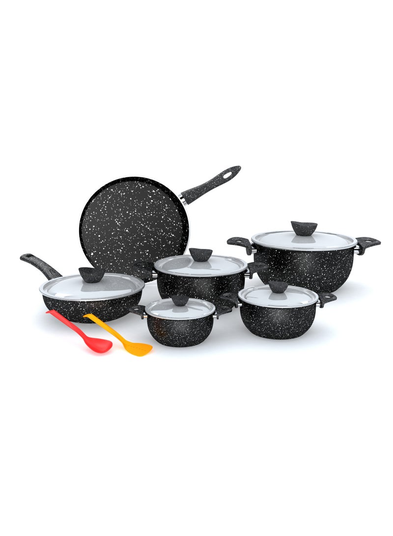 Lapis LAPIS Granite cookware set black 13 Pieces  - Image 1