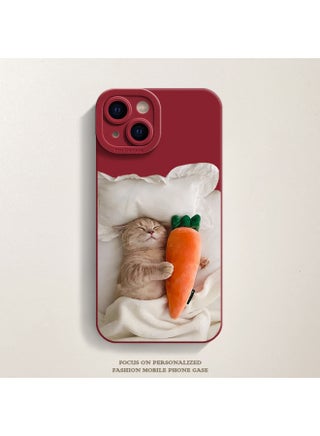 حافظة هاتف Carrot Cat لهاتف Iphone15 وIphone 14promax Cute 13 12 Frosted 11 ناعمة اللون: Carrot Cat [ظل بورجوندي حدقة] - النماذج القابلة للتطبيق: لهاتف Iphone 14 Plus - pzsku/ZE6BB4BEC7CC974CF5E7BZ/45/1746224583/df23ec23-df06-4684-b676-1e841caec470
