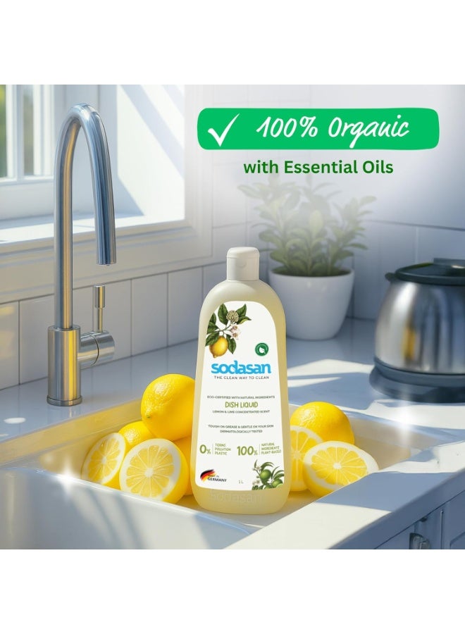 Sodasan 100% Natural Dish Liquid Lemon and Lime 1L - Image 5