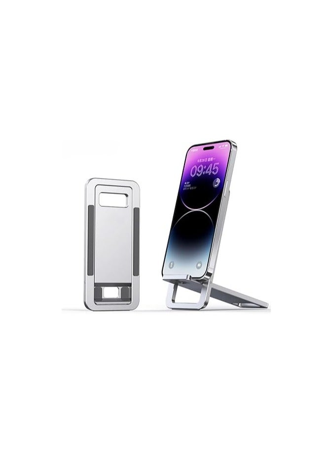 general Cell Phone Stand, Foldable Aluminum Phone Holder, Ultra Slim Portable Adjustable mobile phone holder for iPhone, iPad, And Other Smartphones, Kindle, Steam Deck, Switch