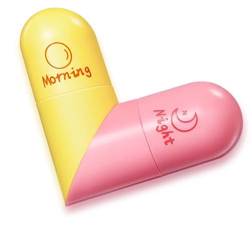 SeleneTenderaes Valentine's Day 2pc Heart Shaped Dual-use Deformable Lip Balm Stick - Honey,One end is colorless, while the other end is pink used as makeup, lipstick Keep Lips Moisturized, Gifts - Image 1