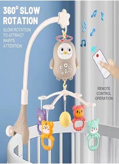Generic Hanging Music Box Toy for Newborns, Portable Rotary Bed Bell with Remote Control for Early Childhood Education  - Image 2