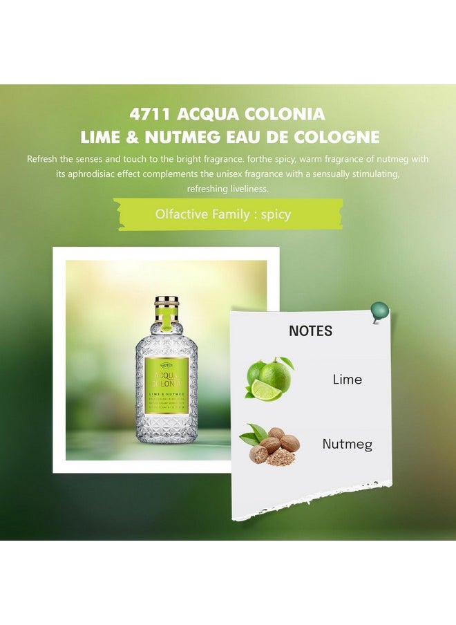 4711 - 4711 Acqua Colonia Lime & Nutmeg Eau de Cologne 170 ml + 50 ml (Pack of 2) - Image 1