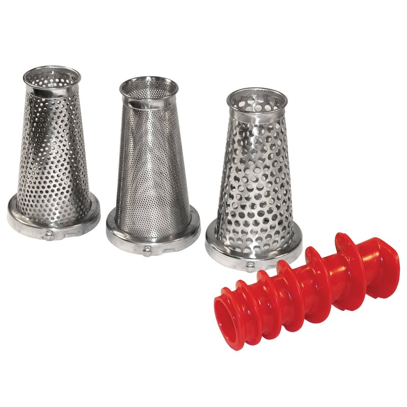 Weston 4 Piece Accessory Kit for Tomato Press and Sauce Maker ,Silver - Image 1