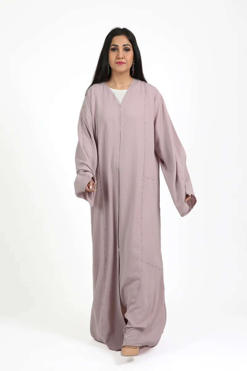 نيكياس عباية نيدا بتفاصيل خرزية كاملة