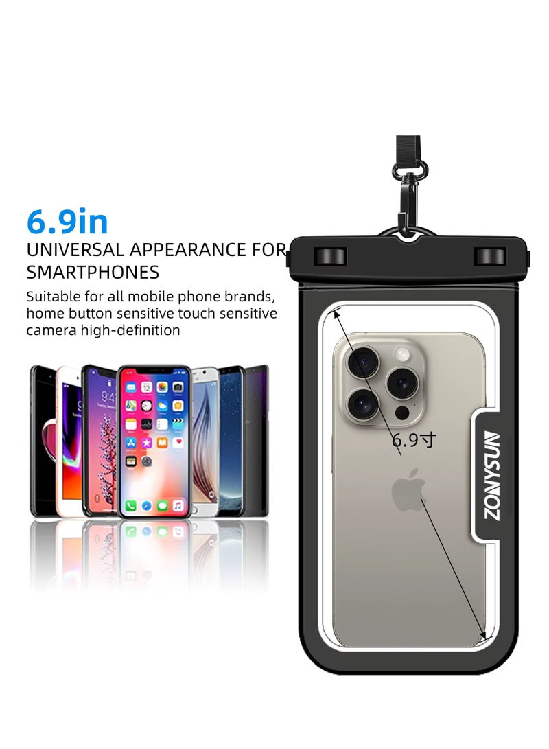 LIMOS Mobile Waterproof Case, Touchscreen Functionality, Waterproof Pouch, Cellphone Dry Bag, Waterproof Cell Phone Case, Drift Diving Swimming Waterproof Bag, for all Smart Cellphones upto 7”  - Image 4
