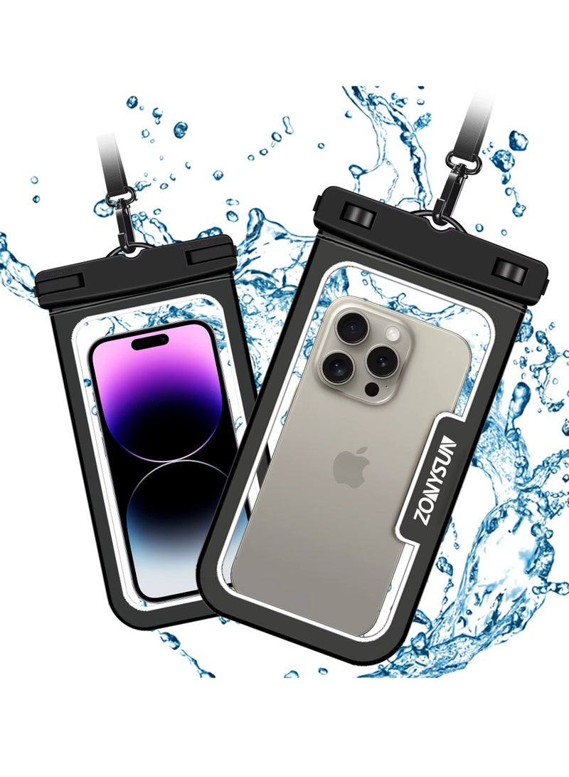 LIMOS Mobile Waterproof Case, Touchscreen Functionality, Waterproof Pouch, Cellphone Dry Bag, Waterproof Cell Phone Case, Drift Diving Swimming Waterproof Bag, for all Smart Cellphones upto 7”  - Image 1