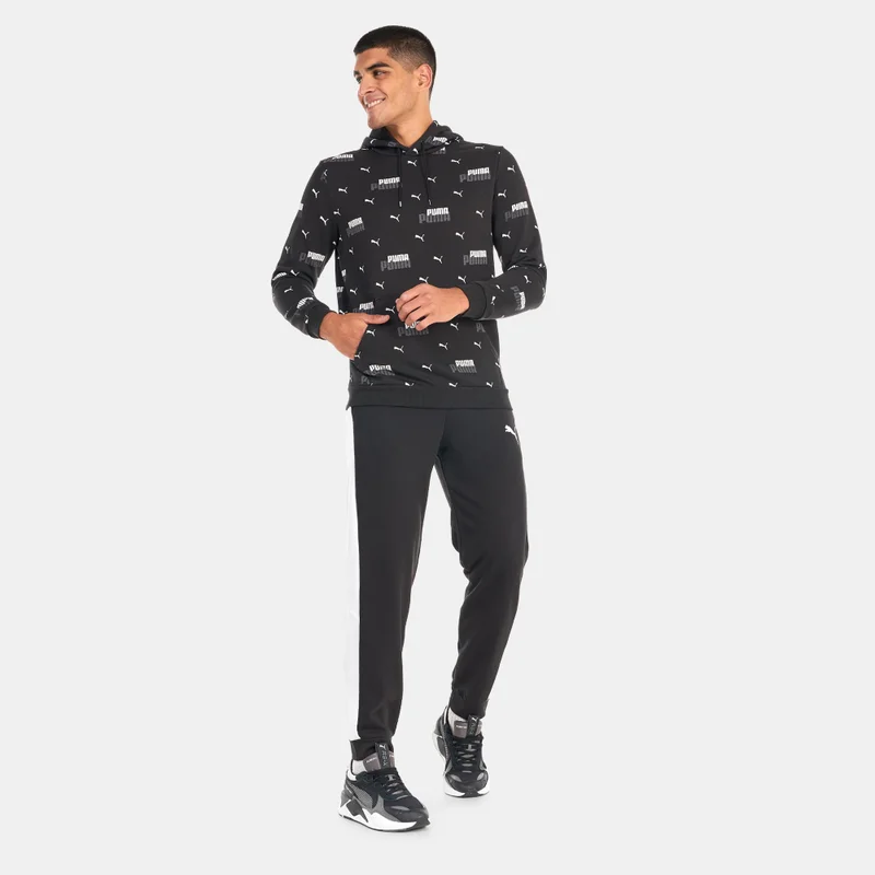 PUMA Men's Essentials+ Logo Power Printed Hoodie