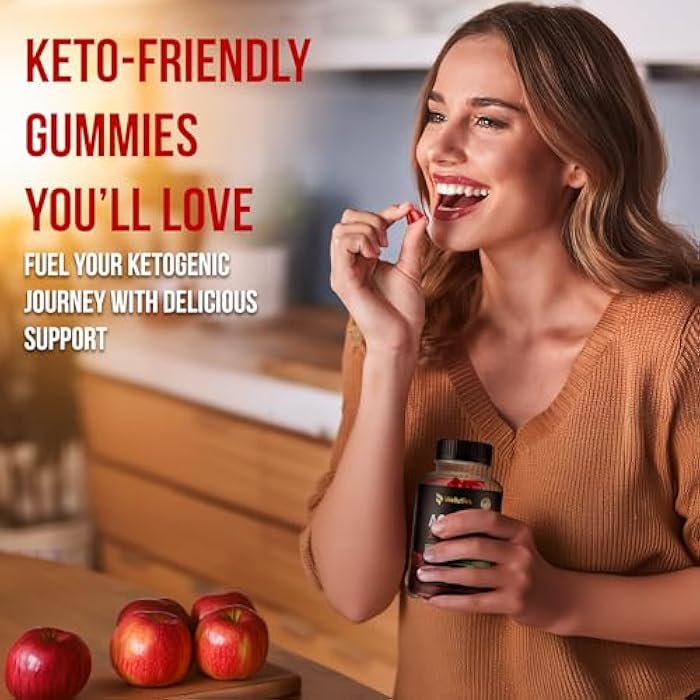 WELLUTION Apple Cider Vinegar Gummies 1000mg – Vegan, Non-GMO – with Beetroot & Pomegranate – Digestive, Energy & Detox Support – 60 Count - Image 3