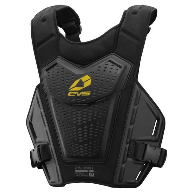 EVS Sports RV4BKSM Mens Roost Deflector REVO 4 BlackHiViz Youth SM