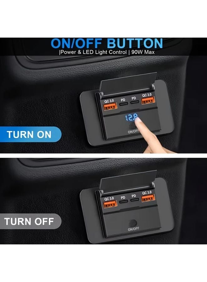 G25 4 in 1 Fast Charging USB C Power Station QC3 0 PD Charger 12V 24V 36V DC Input Output - Image 4