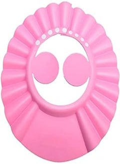 Kangwell Kangwell Silicone Shower Cap Bathing Cap | with Earshield Soft Adjustable Visor Hat Safe Shampoo Shower Bathing Protection Bath Cap for Elderly, Pregnant and The Disable Patient (Pink) 