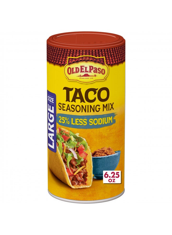 Old El Paso Taco Seasoning, 25% Less Sodium, Large Size, 6.25 oz. - Image 2
