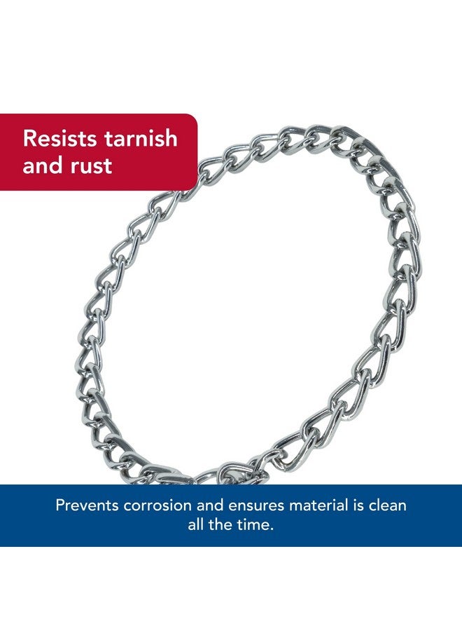 كوستال طوق تدريب الكلاب Coastal Pet Titan Chain - طوق خنق لتدريب الكلاب - طوق معدني متين للكلاب - سلسلة خنق قوية للكلاب - ملحومة بالأرجون، طوق سلسلة من الكروم للكلاب - 4 مم، 20 بوصة - Image 4