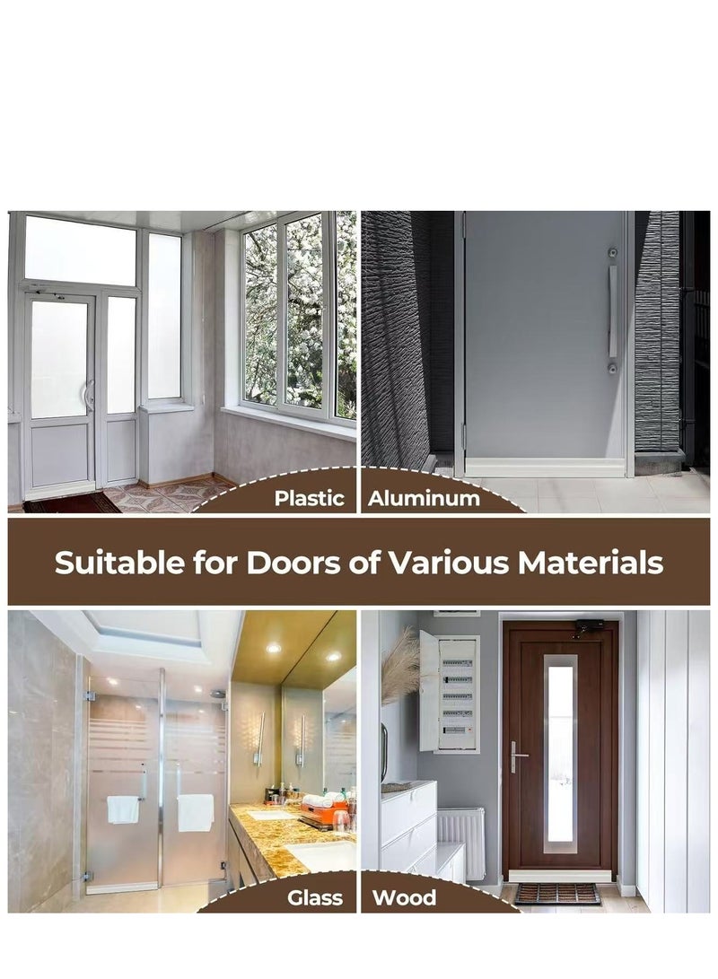 Door Draft Stopper Weather Stripping: Under Door Bottom Seal Strip Sweep Blocker Gap Filler Flexible Noise Insulation Draft Guard for Garage Winter Cold Air Exterior Interior Door 39" L x 2" W