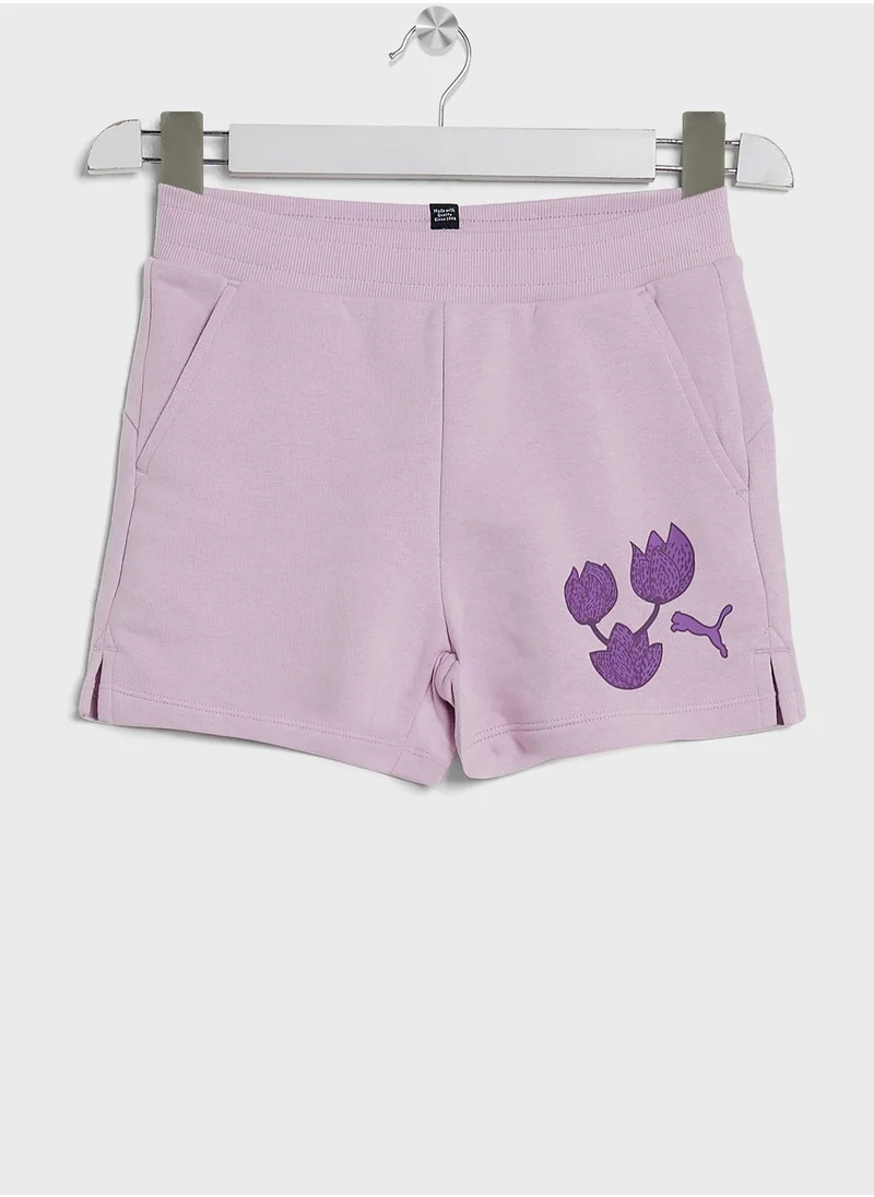 PUMA Kids Blossom T-Shirt   & Shorts Set