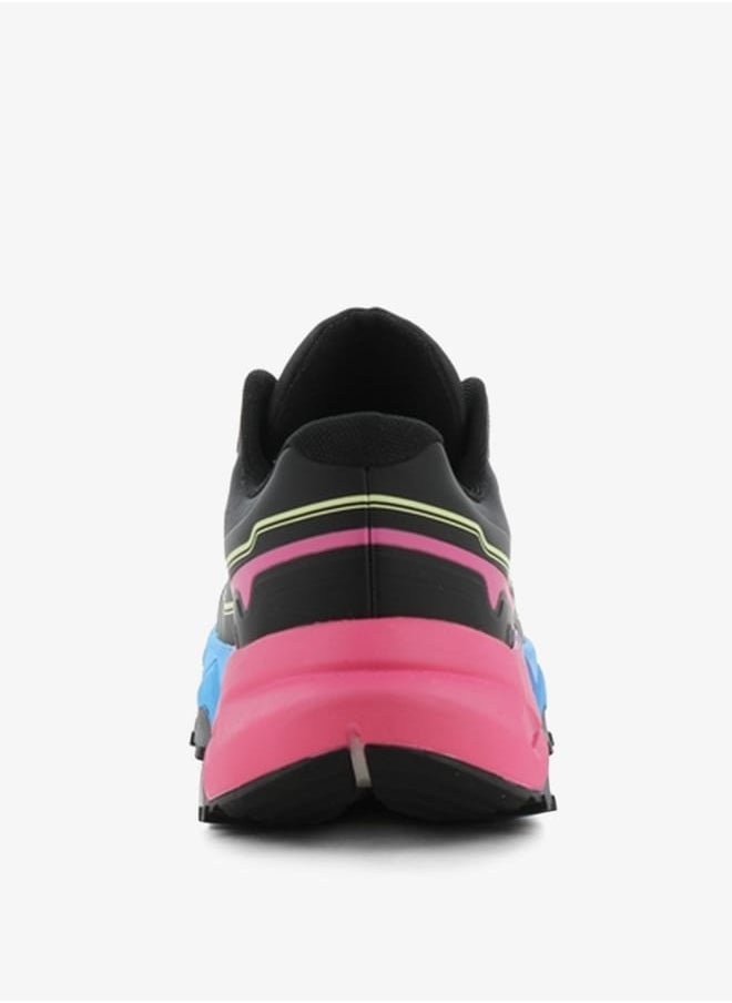 SJ Women's Colourblock Lace-Up Low Ankle Sneakers  - Image 3