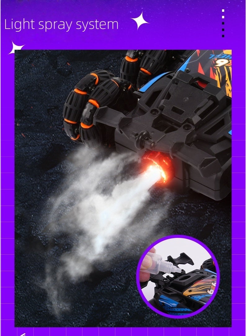 Noor&Star 【2025 Competition Edition】Alloy Six-Wheel Swing-Arm Stunt Car丨6WD Remote Control丨50m Ultra-Range Control丨360° Drift + Climb + Transforming Dump丨1:12 Anti-Collision Design, Extended Endurance  - Image 2
