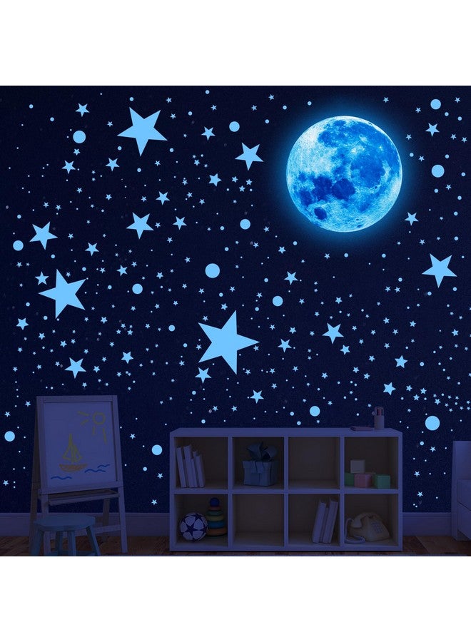 Sondeng 492Pcs Glow in The Dark Stars for Ceiling Moon and Space Wall Decals Glowing Galaxy Universe Planet Wall Stickers Kids Boys Bedroom Living Room Decor - Image 1