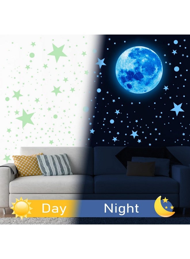 Sondeng 492Pcs Glow in The Dark Stars for Ceiling Moon and Space Wall Decals Glowing Galaxy Universe Planet Wall Stickers Kids Boys Bedroom Living Room Decor - Image 4