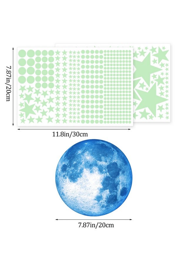 Sondeng 492Pcs Glow in The Dark Stars for Ceiling Moon and Space Wall Decals Glowing Galaxy Universe Planet Wall Stickers Kids Boys Bedroom Living Room Decor - Image 3