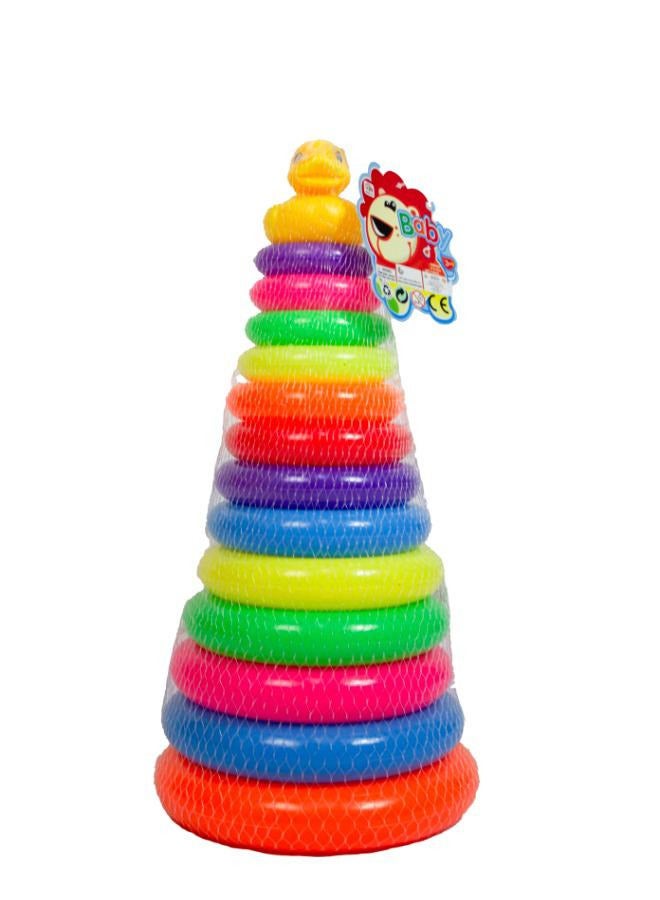 Creative  Educational Stacking Ring Early Education Toy For Kids- 13pcs - Image 2