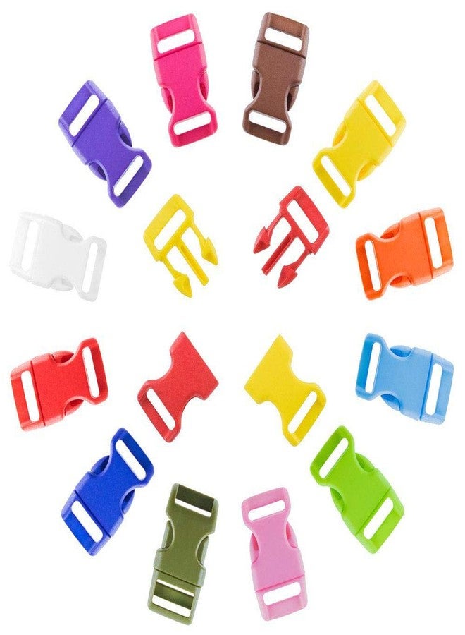 Craft County 60 Pack - 12 Colors - 5/8-Inch Quick Side Release Plastic Buckles - Image 4
