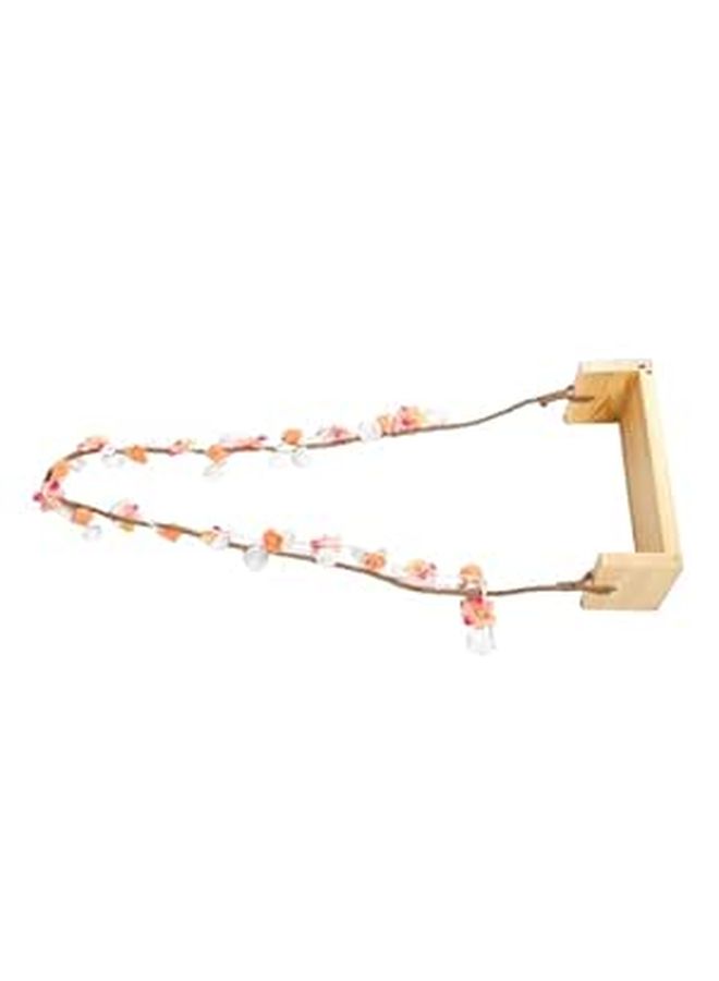Wooden Swing Frame Photography Prop For Newborns Handmade Wood Vintage Floral Design Boys Girls Room Decor Photoshoot - Image 1