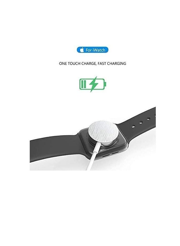 Wulf Essentials Magnetic Wireless Charging Dock USB Charger Cable For Apple iWatch (Series 5/4/3/2) White  - Image 5