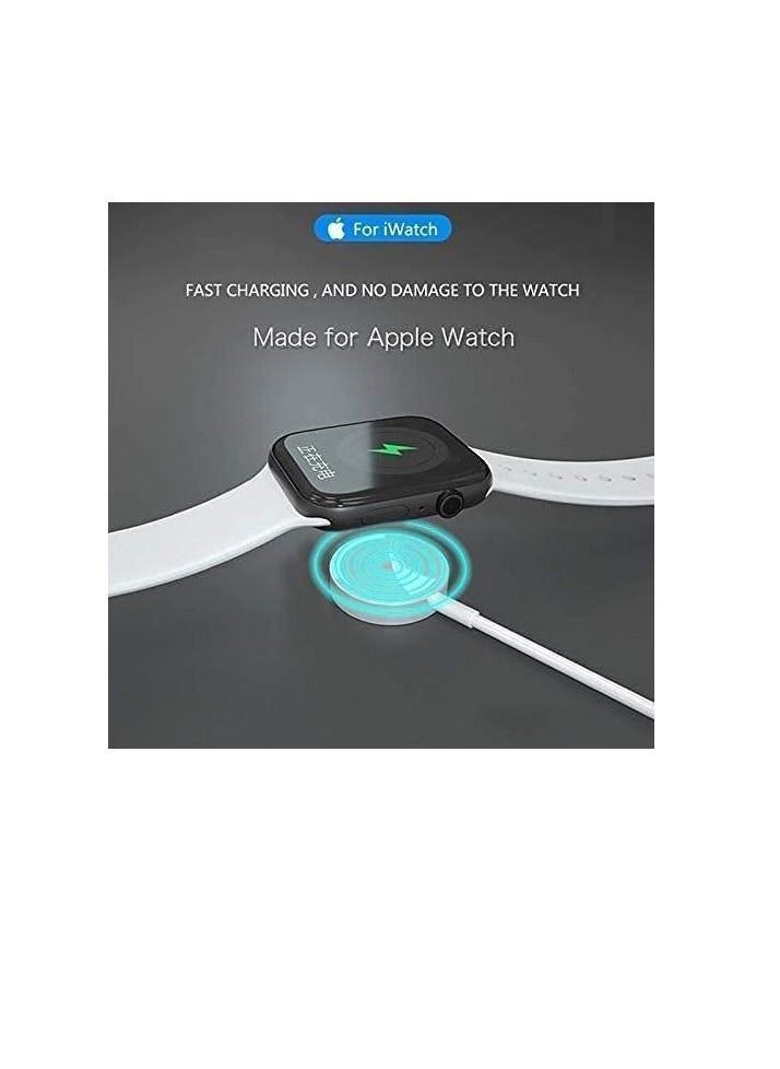 Wulf Essentials Magnetic Wireless Charging Dock USB Charger Cable For Apple iWatch (Series 5/4/3/2) White  - Image 4