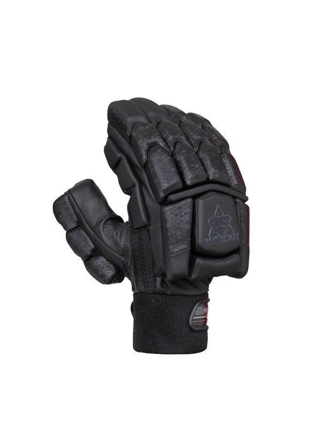 WHITEDOT SPORTS Egret Lovlorn Cricket Batting Gloves - Premium Black Gloves for Men/Adult/Large Right-Hand Batsman, Comfort & Protection - Image 4