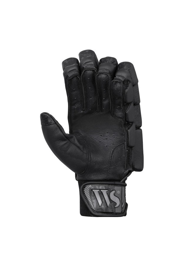 WHITEDOT SPORTS Egret Lovlorn Cricket Batting Gloves - Premium Black Gloves for Men/Adult/Large Right-Hand Batsman, Comfort & Protection - Image 3