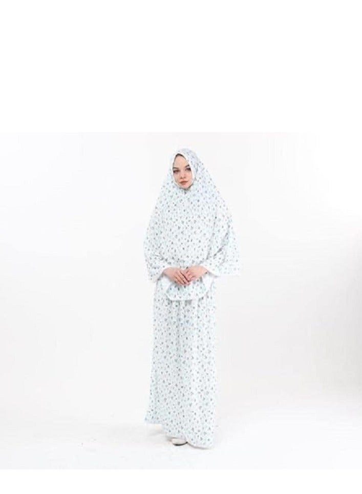 مجموعة ملابس الصلاة المتميزة للفتيات – طقم من قطعتين بألوان جذابة - Image 3