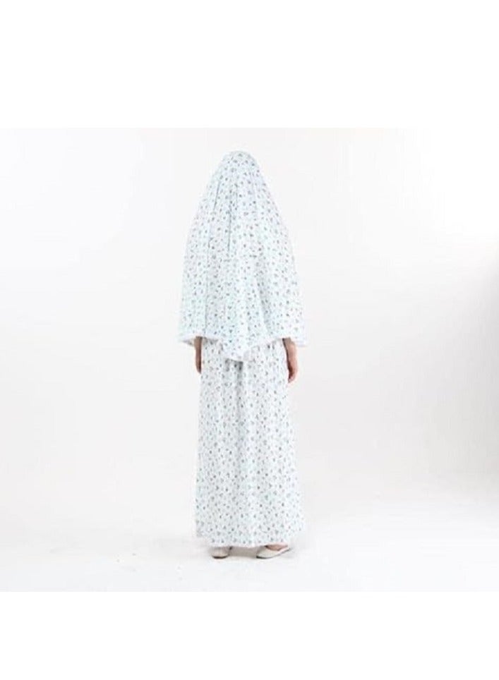 مجموعة ملابس الصلاة المتميزة للفتيات – طقم من قطعتين بألوان جذابة - Image 2