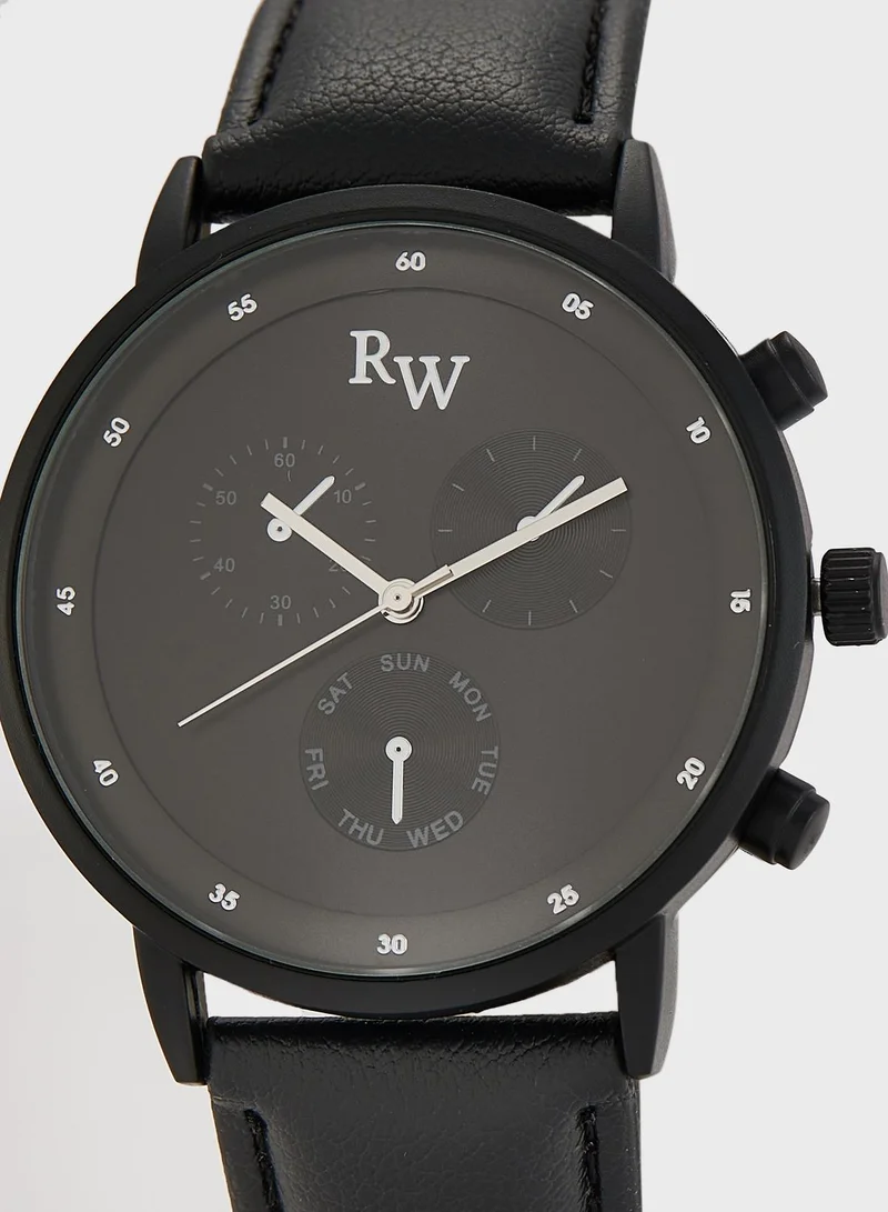 Robert Wood Watch And Bracelet Gift Set
