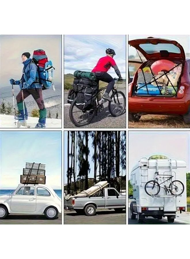 6pcs Heavy Duty Ratchet Straps With Metal Buckles Quick Release Cam Lock Cargo Tie Down - Image 5