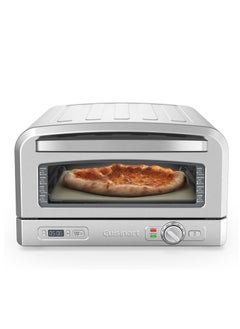 Cuisinart Pizza Oven | For Indoor Use | Wood Burning Flavour in 5 Minutes | Pizza Set Included: Pizza Peel, Cutter, Stone and Deep Shape | Adjustable Time and Temperature up to 400°C  - Image 1