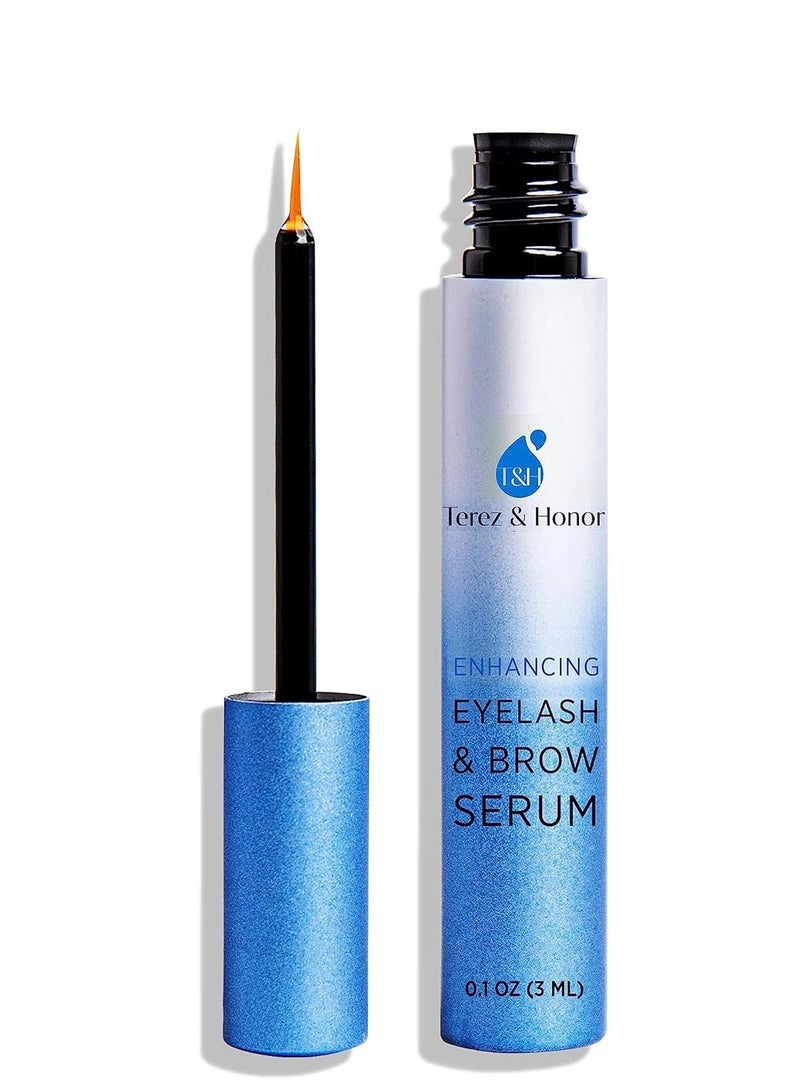 TEREZ & HONOR Natural Eyelash Growth Serum and Brow Enhancer to Grow Thicker, Longer Lashes for Long, Luscious Lashes and Eyebrows[3ml] - Image 1
