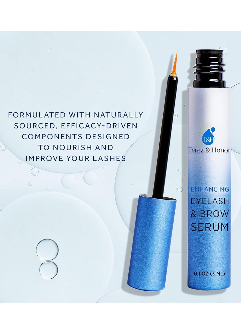 TEREZ & HONOR Natural Eyelash Growth Serum and Brow Enhancer to Grow Thicker, Longer Lashes for Long, Luscious Lashes and Eyebrows[3ml] - Image 4