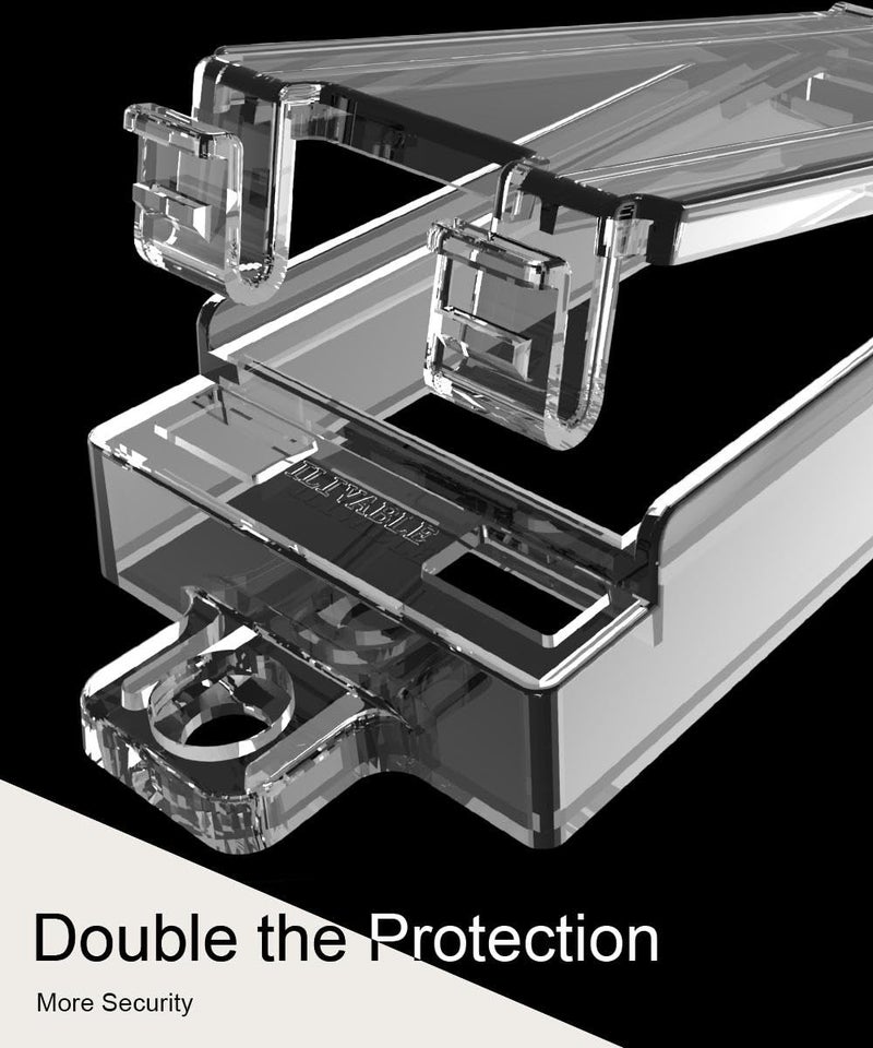 ILIVABLE Light Switch Guard, Child Proof Rocker Switch Plate Cover Prevents Kids or Accidental Turned On/Off Switch While Allowing Access (Clear, 2 Pack) - Image 4