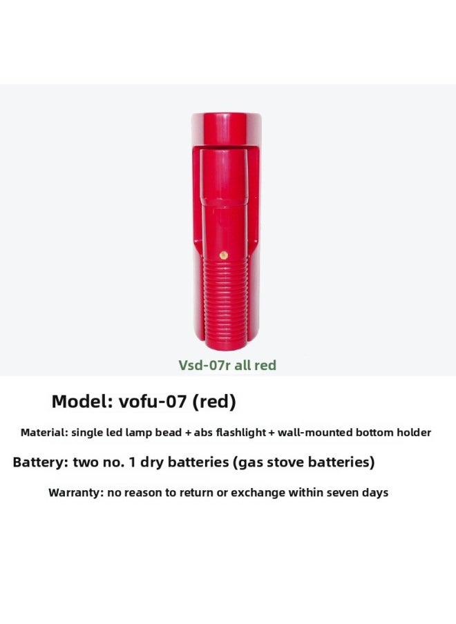 Generic Hotel Hotel Room Flashlight Wall-mounted D Wall-mounted Fire Escape Lighting Emergency Flashlight-Product Specifications:All Red---led Lamp Beads Vsd-07r Without Battery  - Image 1