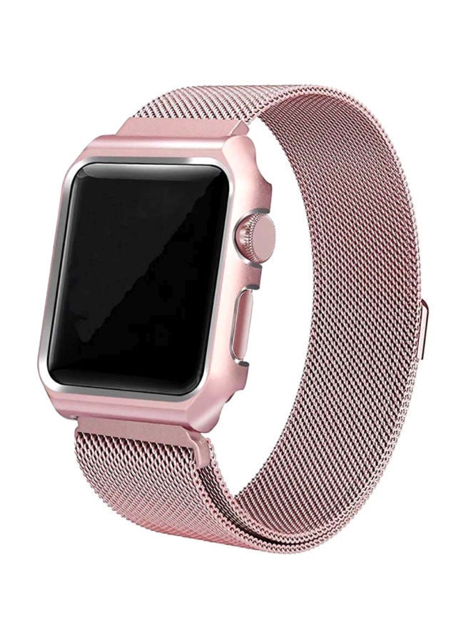 NIBEMINENT Replacement Band For Apple Watch Series 4 38/42mm Pink