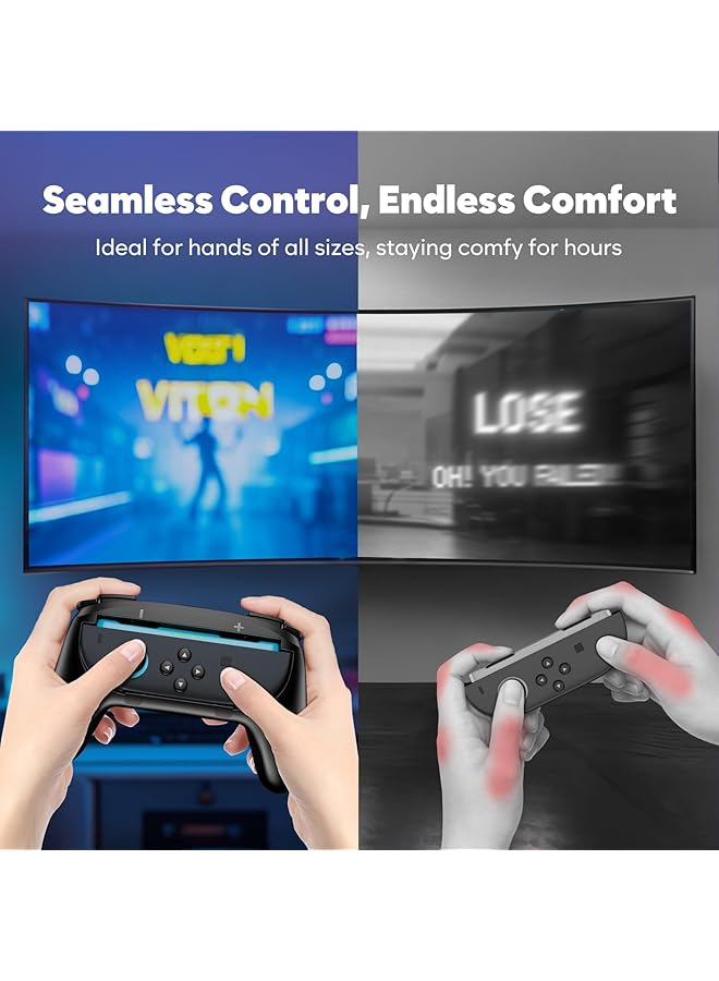 Procases 2 Pack Joy Con Controller Hand Grips For Nintendo Switch 2 2025 Released Wear Resistant Comfort Handles Holder For Joycon - Image 3