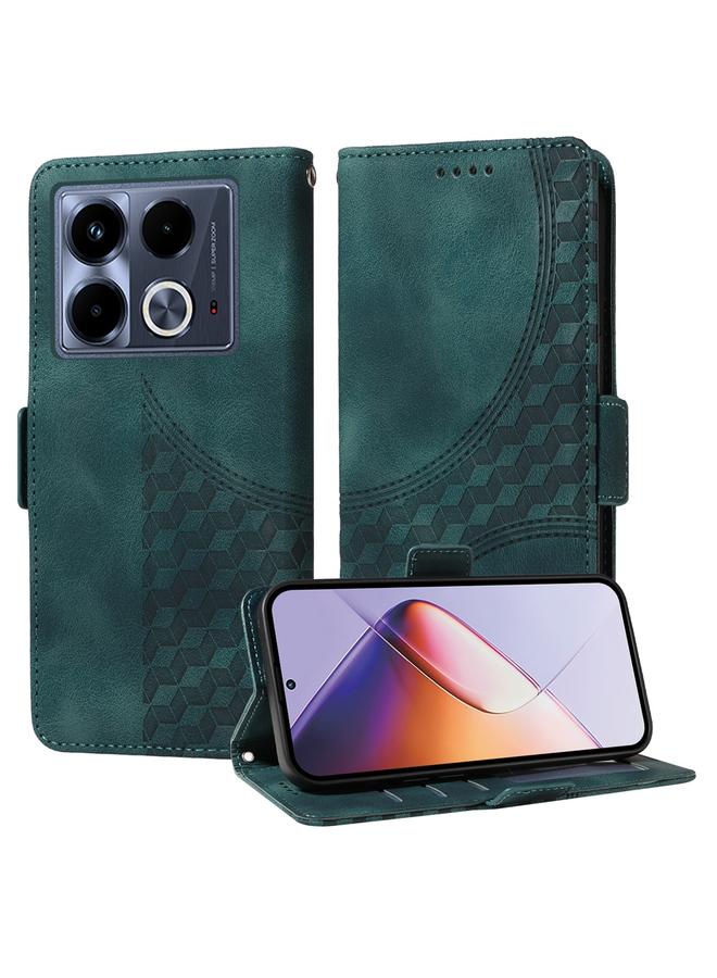 Zaboon Case For Infinix Note 40 4G Embossed Rhombus Starry Leather Phone Case - Image 1