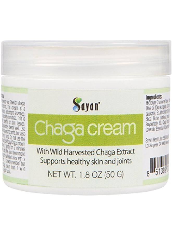 sayan Siberian Chaga Body Cream With Vitamin E Shea Butter Bee Wax and l Ingredients 1.8 OZ (50 G) (Chaga Cream for body) - Image 1