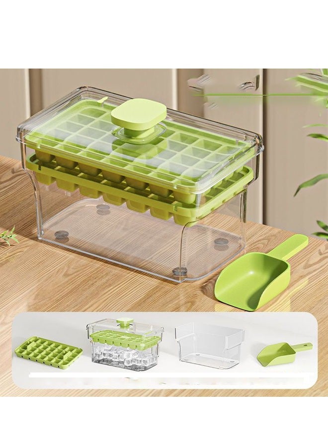 كيلا 56 صينية ثلج مزدوجة الطبقات يمكن الضغط عليها لتوزيع الثلج بسرعة تأتي مع مجرفة ثلج - Image 2