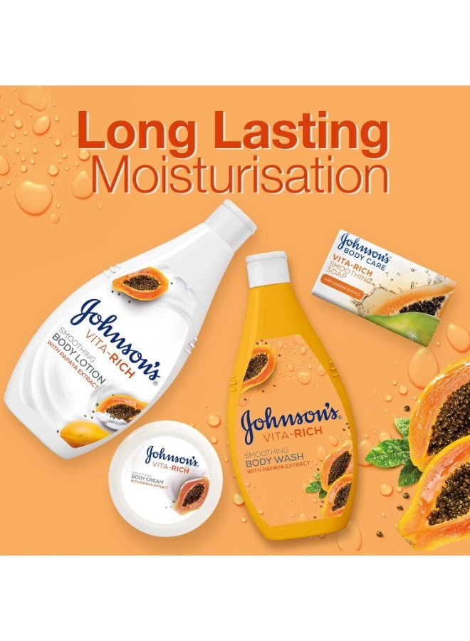 Johnson's Vita-Rich Smoothing Body Wash With Papaya Extract 250 ML 250ml - Image 2