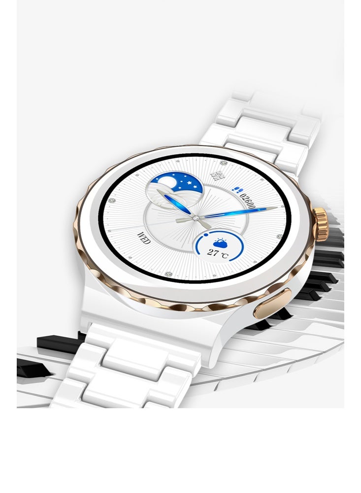 RollsTimi  Smart Bluetooth Watch, 1.32-Inch IPS Full Touch Screen, Vibration Reminder, Bluetooth 4.0, Multi-Language Selection, Dual Buttons, Multi-Sports Mode, Message Reminder，Smartwatch - Image 4